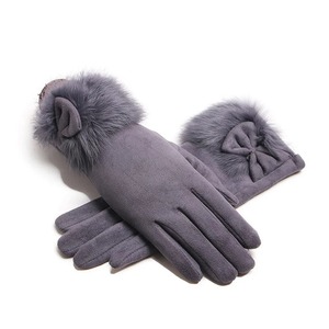Guantes de cuero de invierno de alta calidad, superventas personalizados, guantes de invierno hechos de cuero para mujer, guantes de cuero de invierno suaves a la moda - Product Image 1