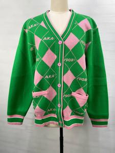 Para AKA, cárdigan informal de invierno con patrón Floral y cuello en V para mujer, suéteres de talla grande de estilo Vintage cómodos y a la moda - Product Image 6