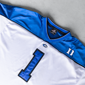 Venta al por mayor de diseño personalizado de fútbol americano Retro malla Jersey transpirable totalmente sublimación impresa ropa de calle corta de gran tamaño - Product Image 3