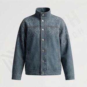 Chaqueta Vaquera Personalizada para Mujer con Pedrería y Lavado Ácido, Prenda de Invierno de Calidad, Atuendo Moderno, Ropa Casual de Calle, Color Personalizable - Product Image 1