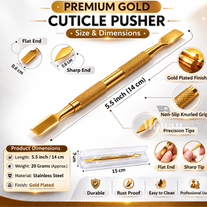 Pousse-cuticules professionnel en acier inoxydable réutilisable de haute qualité, double extrémité, nettoyeur d'ongles, outil de manucure et pédicure, personnalisable OEM - Product Image 4