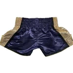 Short de sport décontracté de haute qualité pour hommes 100% polyester taille moyenne coupe ample motif solide vêtements de boxe taille élastique Service OEM - Product Image 5