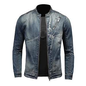 Classic <b>Fit</b> <b>Slim</b> High Street Winter Denim <b>Jacket</b> for Men Long Sleeves Blue Jean Made in Pakistan - Product Image 1