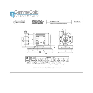 Pompe centrifughe magnetiche chimiche di alta qualità ht6 PP PVDF con motore 0,25kw IEC 63 B 2P per pompe chimiche per acqua - Product Image 3