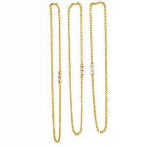 Colliers en chaîne Mopu en micro-or 14K 18K 24K en gros, bijoux traditionnels, chaîne en laiton plaquée or avec pierres CZ pour femmes - Product Image 2