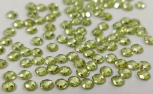 Natural Peridot Round <b>Rose</b> Cut 6mm Faceted - Loose Peridot Round <b>Rose</b> Cut <b>Top</b> Quality - Product Image 4
