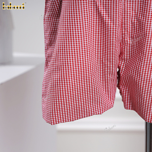 Babeeni - Mamelucos de Algodón 100% para Bebés Niñas, Manga Corta, Casuales, Rojos a Cuadros, Ignífugos, Aislantes del Calor, Resistentes al Encogimiento - Product Image 6