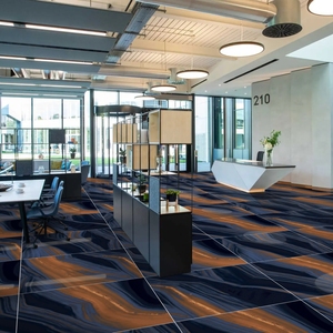 Obtenga azulejos de porcelana de 60x60cm de calidad de exportación de los mejores proveedores indios, azulejos de pared de porcelana con acabado de mármol Premium de aspecto moderno - Product Image 1