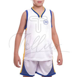 Uniformes d'équipe de basket-ball de bonne qualité, shorts de basket-ball en mesh personnalisés pour enfants, maillot de basket-ball sportif pour enfants - Product Image 3