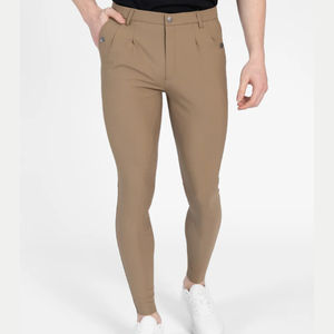 Jodhpurs d'équitation pour hommes, coupe ajustée, haute élasticité, respirants, pantalons d'équitation pour entraînement professionnel, culottes confortables pour hommes - Product Image 1