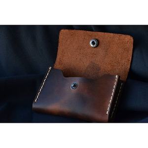 Tarjetero Delgado personalizado, regalo hecho a mano para él, billetera delgada de cuero, regalo de Navidad, regalo de Navidad, 2017 - Product Image 2