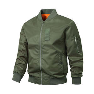 Blouson bombardier à quantité minimale de commande basse vente veste de pilote en nylon Protection hivernale patchs personnalisés personnaliser vestes légères fournisseurs vêtements - Product Image 1