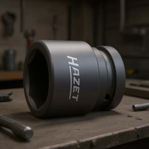 Douille carrée à 6 points Hazet 1'' courte pour clés à chocs pneumatiques - Product Image 3