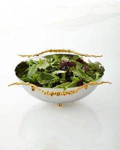 Assiette décorative en métal poli artisanal, motif personnalisé, forme durable, passe au lave-vaisselle, design moderne et luxueux pour les fêtes - Product Image 6