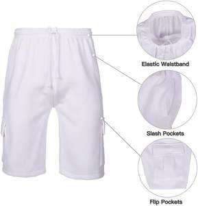 กางเกงขาสั้นผ้าฟลีซสำหรับผู้ชายกางเกงขาสั้นผ้าฝ้าย100% ดีไซน์ล่าสุด - Product Image 4