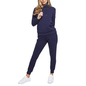 Cheap Price Solid <b>Women</b> <b>Fleece</b>-lined 2 Piece Set Suits Winter Warm Elegant Tracksuit Hoodies Oversize Pullover Sweatshirt <b>Pants</b> - Product Image 3