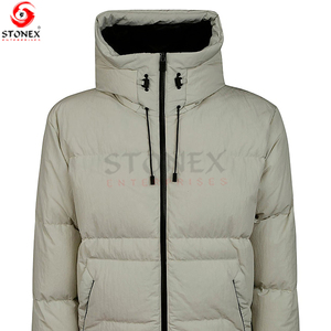 Chaquetas acolchadas de alta calidad con logotipo personalizado al por mayor, las mejores chaquetas acolchadas de invierno con cremallera gruesa y servicio OEM para hombre. - Product Image 4