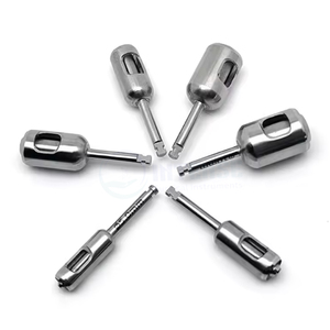 6 Piezas de Fresas Manuales para Implantes Dentales, Punzón de Doble Tejido de Acero Inoxidable, Herramientas de Implante con Agarre Ergonómico, INSTRUMENTOS QUIRÚRGICOS - Product Image 3