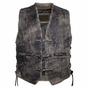 Chaqueta de chalecos de cuero de lona cómoda para hombre de diseño personalizado profesional Trajes casuales transpirables más vendidos - Product Image 1