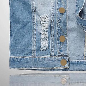 Tamaño adulto nuevo estilo de moda nuevo diseño hombres Jeans chaleco superventas lavable Jeans chaleco transpirable masculino Jeans chaleco para niños - Product Image 3