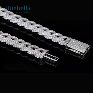 10mm Iced Out White Gold Plated 925 <b>Sterling</b> <b>Silver</b> Micro Paved Miami Cuban Link <b>Bracelet</b> <b>for</b> <b>Men</b> Moissanite <b>Bracelets</b> & Bangles - Product Image 4