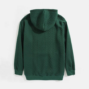 Vêtements de sport quotidiens décontractés pour hommes, sweat-shirt à capuche avec fermeture éclair, nouveauté, prix de gros d'hiver teints en couleur unie pour l'hiver - Product Image 2