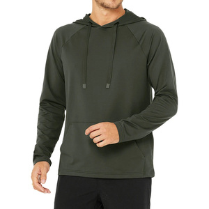 Sweat à capuche surdimensionné en polaire polyester/coton uni personnalisé brodé en gros pour l'hiver unisexe - Product Image 1