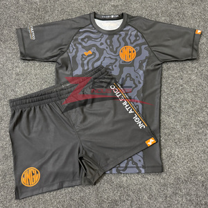 Custom No Gi Set Rashguards Mma Shorts Sets Sublimation Printing <b>Grappling</b> Bjj Mma Shorts Rash Guards Sets Made in Pakistan - Product Image 1