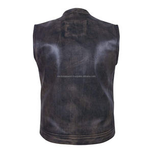 Nardon Apparel Leather Jacket Autumn PU <b>Vest</b> Plus Size Casual Men's Coat Workwear Trend Leather <b>Vest</b> - Product Image 6