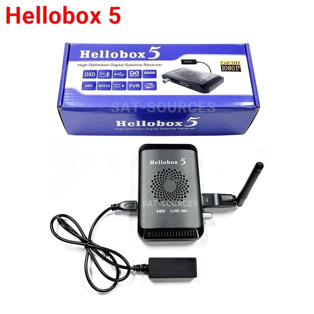 Hellobox 5 DVB-S2 Digital Satellite Receiver Support WiFi Dongle 3G Modem USB 2.0 Full HD DVBS2 Hellobox5