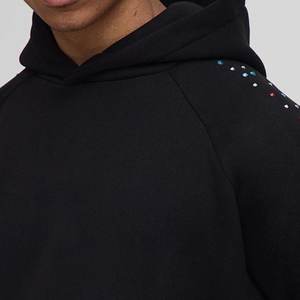 Vente en gros de sweats à capuche noirs avec logo Stones personnalisés pour hommes sweats à capuche d'hiver respirants et écologiques Streetwear décontracté sweats à capuche imprimés pour hommes - Product Image 6