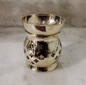 Latest Brass Incense Burner <b>Oud</b> <b>Bakhoor</b> Home Fragrance Tealight and Incense Burner for Yoga Meditation Incense Holder - Product Image 3