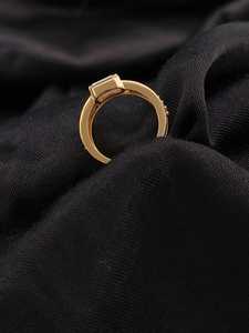 1CT Eternity Lab Grown HPHT CVD Bague de fiançailles en or jaune taille baguette certifiée IGI pour femmes Design élégant - Product Image 2