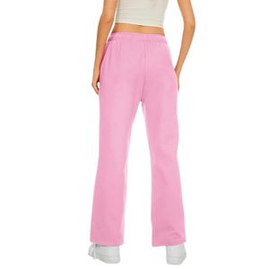 Pantalones Deportivos Acampanados de Alta Calidad para Mujer, Algodón Transpirable, Tela Suave, Pierna Ancha y Recta, Pantalones Deportivos para Mujer - Product Image 2
