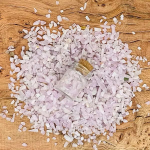 Kunzite Chips de cristal en bruto natural Mini botella a granel sin tratar Tamaño personalizado Cuarzo de piedras preciosas sueltas - Product Image 1