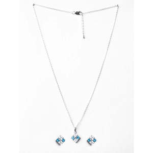 CLARA Juego de Collar y Pendientes de Plata de Ley 925 con Colgante de Belén, Joyería Fina para Mujer - Product Image 4