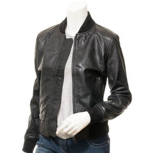 Chaquetas de Cuero Genuino para Mujer de la Mejor Calidad, con Cierre Completo y Característica Transpirable, Precio al por Mayor - Product Image 3