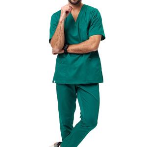 Trajes de enfermera de alta calidad Premium Scrub uniformes médicos de hospital hechos de algodón poliéster Spandex para venta al por mayor 2026 HI - Product Image 1