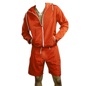 Custom Women's 2-Piece Track Windbreaker <b>Shorts</b> Set Reflective Logo Sport Streetwear Eco-Friendly Breathable Plus Size Cotton - Product Image 2