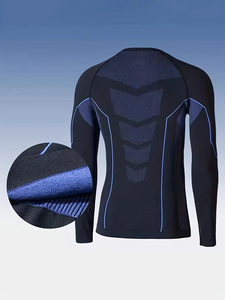 Conjunto Deportivo de Otoño Invierno para Hombre con Capucha, Color Sólido, para Exteriores, de Secado Rápido, Absorbente de Sudor, para Fitness, Correr, Resistente al Viento, Ropa de Calle Cálida - Product Image 6