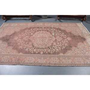 Tapis turc vintage, tapis de 5,2 x 9 pieds, tapis persan rouge brun - Product Image 3