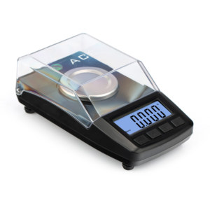 Balance de précision numérique portable ACE CT 50 pour bijoux, précision 0,001 g, mini balance de poche rectangulaire avec couvercle et plateau, alimentée par piles - Product Image 4