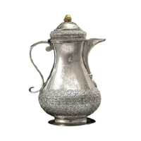 Dernière conception personnalisée forme solide en acier inoxydable Dallah cafetière de qualité supérieure couleur argent incroyable Dallah nouveauté