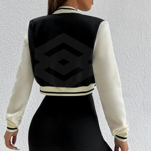 2022 nouveauté femmes haut court meilleur Design coton rempli Gym Fitness veste support respirant courte longueur tricoté processus - Product Image 5