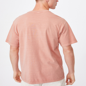 เสื้อยืดถักนิตติ้ง220กรัมเสื้อเปล่าที่กำหนดเองด้วยการพิมพ์ลายริงเกอร์สกรีนและลายสีพื้นปักสไตล์ทางการ - Product Image 3