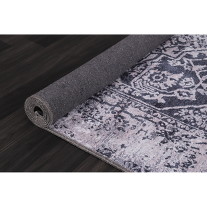 Alfombra Lavable RW1338 Solstice Ash Abstract de Rug Weavers, Venta al por Mayor, Chenilla Lavable, 10 Tamaños - Product Image 3