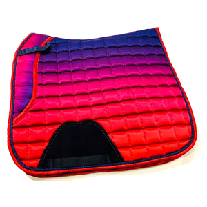 2025 más vendidos tamaño completo estilo inglés caballo ecuestre polialgodón doma sillín almohadilla Arco Iris Color Arco Iris sillín - Product Image 2