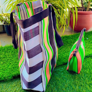 Large Eco-Friendly Recycled PP Zipper Bags Sustainable Polypropylene Plastic Bulk Supply Made in India for Shopping <b>Laundry</b> - Product Image 1