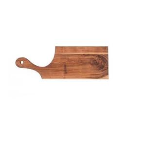 Ensemble de deux blocs hachoirs en bois brun pour la cuisine. Planche à découper attrayante pour les légumes et les fruits. - Product Image 6