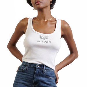 Wholesale Custom Women Yoga Sport Tank Top Casual Women Elastic Slim Sport Custom Fashion tank Tops for Women - Product Image 4